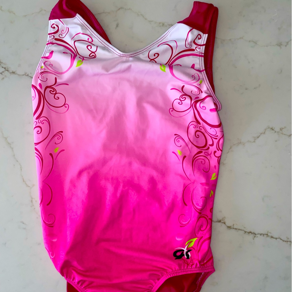 GK Gymnastics Pink Invitational Leotard